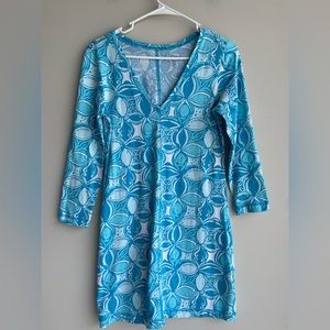 Lilly Pulitzer Juliet Dress Ariel Blue Mini What a Racquet